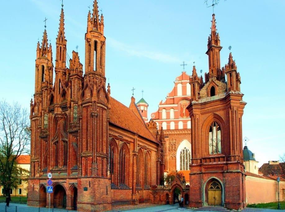 Cozy Apartment In Gothic Style House In The Heart Of The Old Town VNO Exterior foto